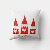 ホワイトのクリスマス格言3つ クッション (裏面)