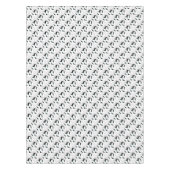 ホワイトのバタフライハート テーブルクロス (正面)