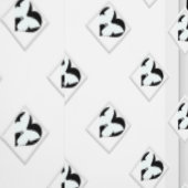 ホワイトのバタフライハート 壁紙 (縫い目)