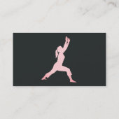 ホワイトのビジネスカードのフィットネスピラテスインストラクター 名刺 (裏面)