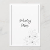 ホワイトのメニュ結婚ー・エンクロージャカードのAnemone エンクロージャーカード (正面)