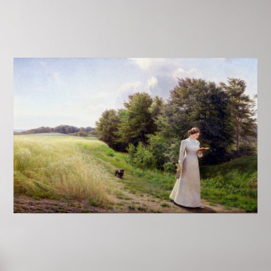 ホワイトの読女性 ポスター (正面)