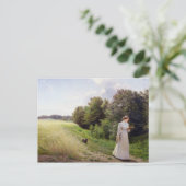 ホワイトの読女性 ポストカード (スタンド正面)