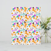 ホワイトの馬のハロウィン スクラップブック ペーパー (スタンド正面)