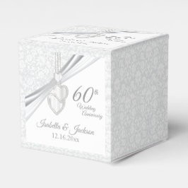 ホワイトの60回目ダイヤモンド結婚記念日 フェイバーボックス
