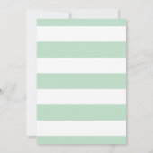 ホワイトぶら下がったズランタンズミント結婚式招待状 招待状 (裏面)