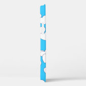 ホワイトよくはしゃぐハートオンビューティフルブルー Case-Mate iPhoneケース (裏面 / 右)