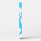 ホワイトよくはしゃぐハートオンビューティフルブルー Case-Mate iPhoneケース (裏面 / 左)