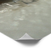 ホワイトアイシングと砂糖のクローズアップ写真ポスター ポスター (角)