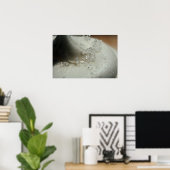 ホワイトアイシングと砂糖のクローズアップ写真ポスター ポスター (ホームオフィス)