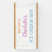 ホワイトアイスクリーム 横断幕 (縦)