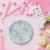 ホワイトアイススノーフレークスウィンターワンダーランドパーティー ペーパープレート (パーティー)