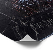 ホワイトアイディアとブラックボード3ポスター ポスター (角)