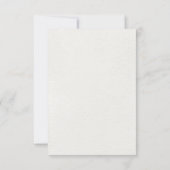 ホワイトアイボリークリームバラフローラボタニッ結婚クス サンキューカード (裏面)