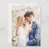 ホワイトアイボリークリームバラフローラボタニッ結婚クス 招待状 (裏面)