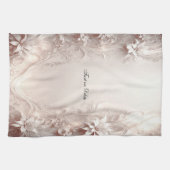 ホワイトアイボリーフローラキッチンタオル キッチンタオル (横)