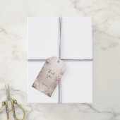 ホワイトアイボリーフローラギフトラベル ギフトタグ (より糸付き)