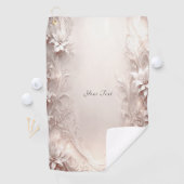 ホワイトアイボリーフローラゴルフタオル ゴルフタオル (インサイチュ)