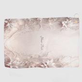 ホワイトアイボリーフローラゴルフタオル ゴルフタオル (横)