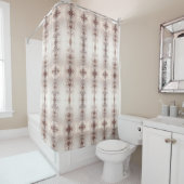 ホワイトアイボリーフローラシャワーカーテン シャワーカーテン (インサイチュ)