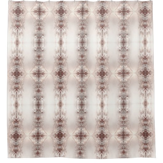 ホワイトアイボリーフローラシャワーカーテン シャワーカーテン (正面)