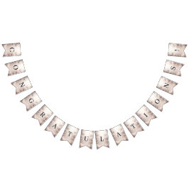 ホワイトアイボリーフローラバンティング国旗 バンティングフラッグ