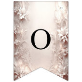 ホワイトアイボリーフローラバンティング国旗 バンティングフラッグ (第2の旗)