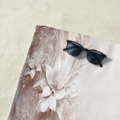 ホワイトアイボリーフローラビーチタオル ビーチタオル (インサイチュ)