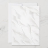 ホワイトアイボリーフローラフレームイスラム結婚教徒 招待状 (裏面)