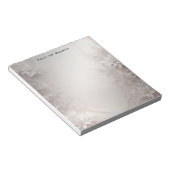 ホワイトアイボリーフローラメモ帳 ノートパッド (アングル)