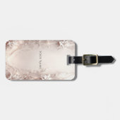 ホワイトアイボリーフローララゲージタグ ラゲッジタグ (正面横)