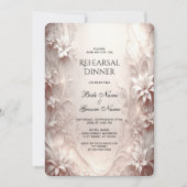 ホワイトアイボリーフローラリハーサルディナー 招待状 (正面)