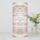 ホワイトアイボリーフローラ結婚式 プログラム (スタンド正面)