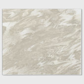 ホワイトアイボリー金ゴールド大理石溶融パステルメタルタイタニ ラッピングペーパー (フラット)