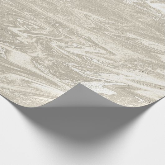 ホワイトアイボリー金ゴールド大理石溶融パステルメタルタイタニ ラッピングペーパー (角)