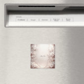 ホワイトアイボリー フラワーマグネット マグネット (インサイチュ (食洗機))