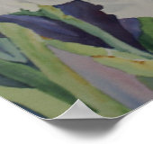 ホワイトアイリスポスター ポスター (角)