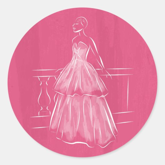 ホワイトアウトネガ宇宙ガウン ラウンドシール (正面)