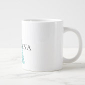 ホワイトアクアブルークリスマスツリー ジャンボコーヒーマグカップ (右)