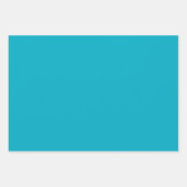 ホワイトアクアブルースパークルクリスマスツリー ラッピングペーパーシート (正面2)