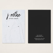 ホワイトアグランジイヤリングタイポグラフィジュエリー表示 (正面&裏面)