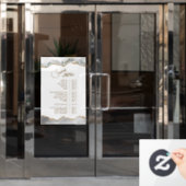 ホワイトアゲートサービスメニュー ウィンドウサイン (オフィスドア)