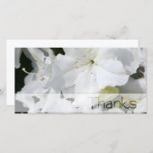 ホワイトアザレアありがとうフォトカード サンキューカード (正面/裏面)