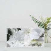 ホワイトアザレアありがとうフォトカード サンキューカード (スタンド正面)