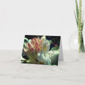 ホワイトアザレアフラワーノパーソナライズされたート カード (正面)