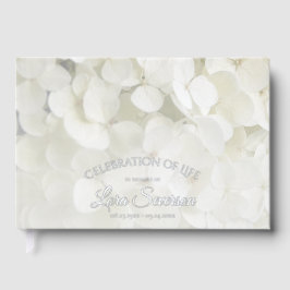 ホワイトアジサイフローラお祝いオブライフ ゲストブック