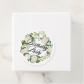 ホワイトアジサイフローラリースバースデーパーティー フェイバータグ (インサイチュ)