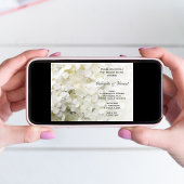 ホワイトアジサイフローラ結婚ポストズブランチ 招待状