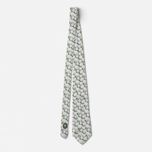 ホワイトアジサイフローラ ネクタイ (裏面)