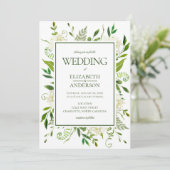 ホワイトアジサイ結婚ズ 招待状 (スタンド正面)